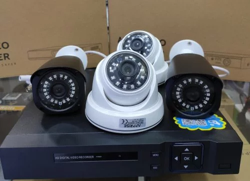 4 'LÜ 2MP Ahd Güvenlik Kamerası Set(H265 Kayıt İle Uzun Süre Kayıt Yapabilme)