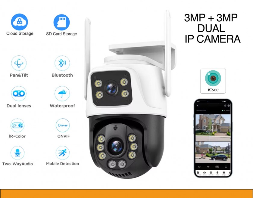2 KAMERALI WIFI / KABLOLU DIŞ ORTAM IP KAMERA