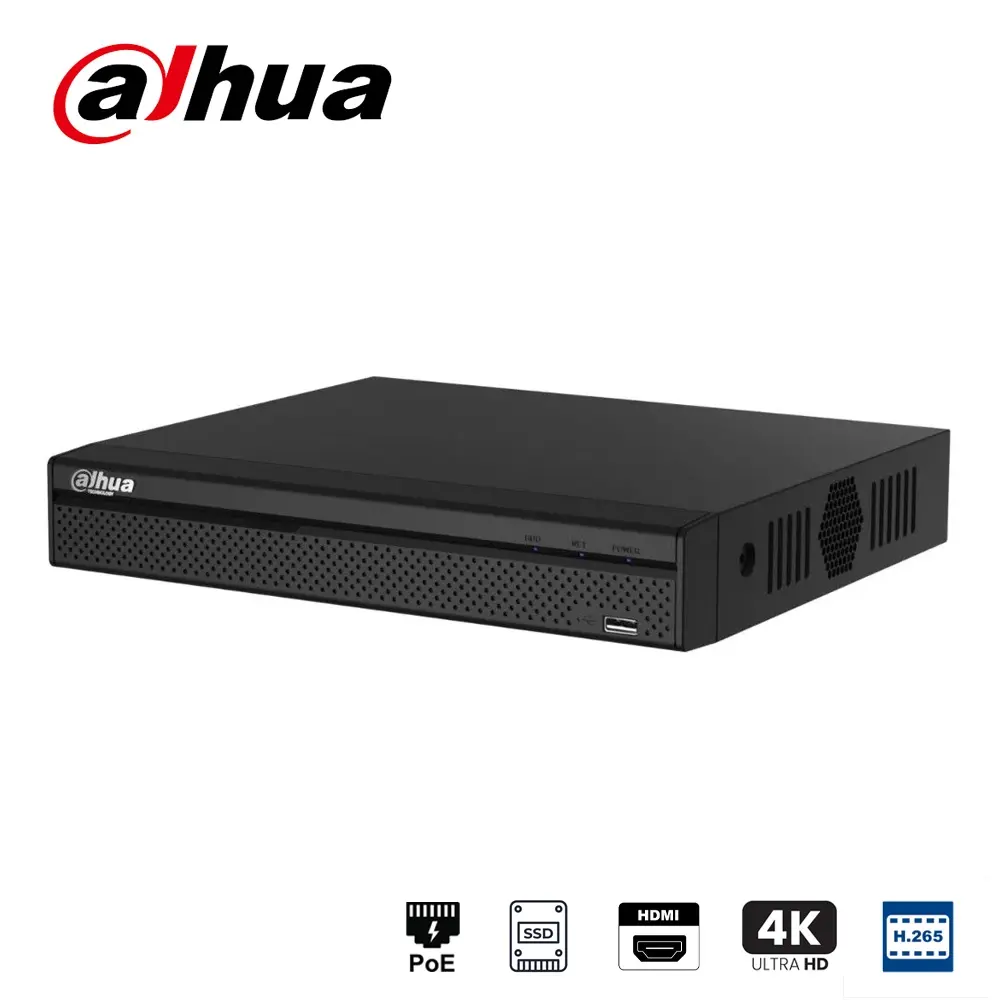 DAHUA NVR2108HS-8P-I 8 KANAL POE H265+ 1 SATA WIZSENSE NVR KAYIT CİHAZI