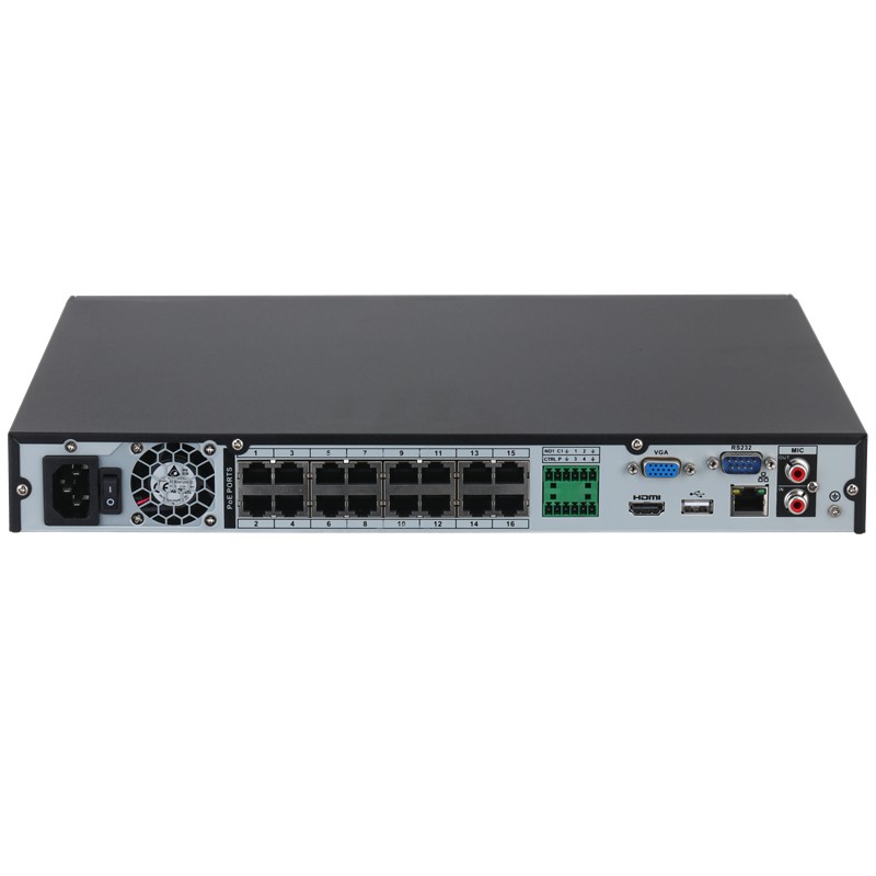 DAHUA NVR4216-16P-4KS3 16 KANAL POE 2 SATA WIZSENSE NVR KAYIT CİHAZI - Görsel 2